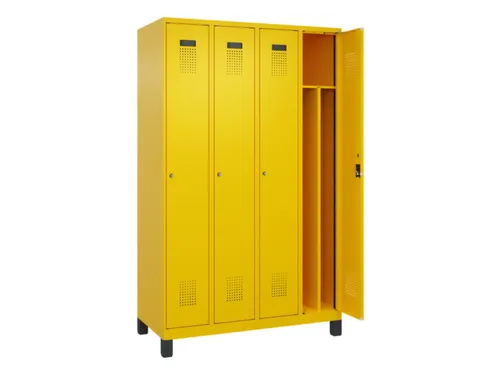 locker voor scheiding van kleding,HxBxD 1950x1200x500mm,4vak
