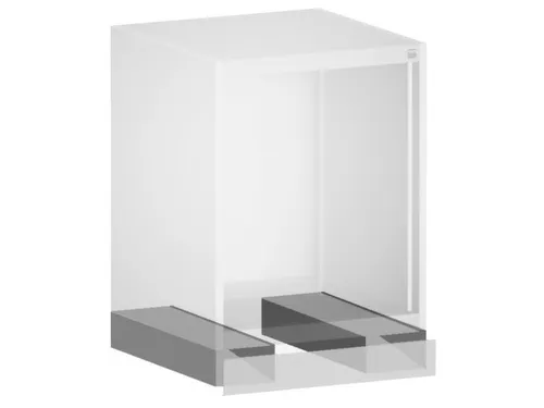 onderrijdsokkel,v. systeemkast,HxBxD 100x1050x750mm
