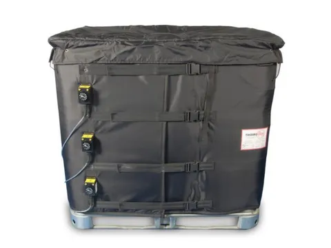 verwarmingsmantel,v. IBC inhoud 1000l,buiten glasvezel/silicone,zwart