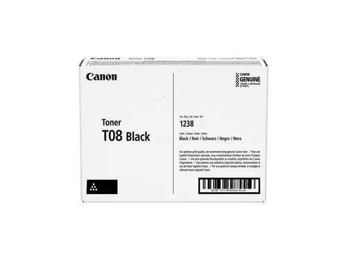 Canon T08 Toner Zwart Hoge capaciteit voor i-SENSYS X