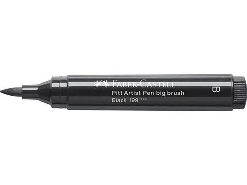 Faber Castell Tekenstift Pitt Artist Pen Big Brush 199 zwart