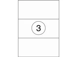 Etiketten universele labels A4 permanent 210x99mm Wit 300 stuks