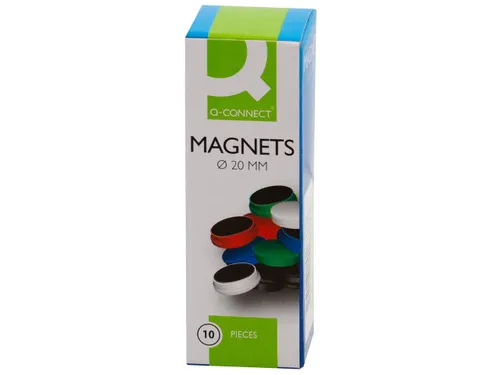 Q-Connect magneten 20mm groen 10 stuks