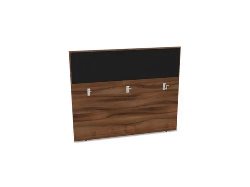 baliepaneel bureau aanbouw achter NP-tiepolo nut BN8033-zwart 1400mm