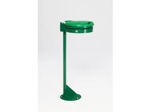 Afvalverzamelaar Plaatstaal 120 Liter Kunststof Deksel Groen