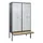 PBM-locker met bank,HxBxD 2120x1200x815mm,4vak,vak B 300mm