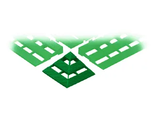 Hoekstuk Hd-pe Lxbxh 110x110x25mm Groen - 1
