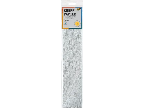 Crêpepapier Folia 50x250cm 10vel 9126 zilver