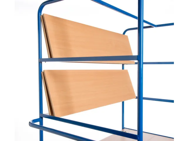 chariot à plateaux,force 600kg,4plateau(x),plateau Lxl 1000x740mm