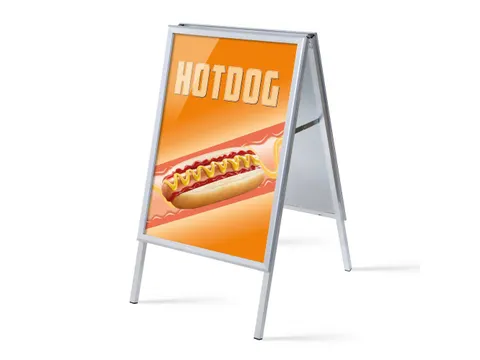 Stoepbord A1 complete set met print "Hotdog"