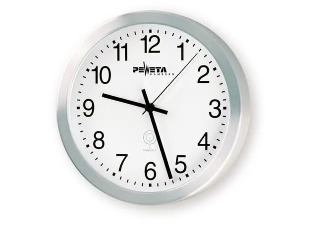 Radiografische Wandklok Cijferaanduiding 30cm Incl. Batterij aluminium
