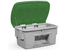 strooigoedbak,200l,HxBxD 665x975x705mm,PE,grijs,deksel groen