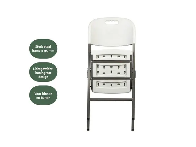 Klapstoel 45x50x88 FC200 Wit