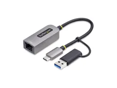 StarTech.com USB-C naar Ethernet Adapter met USB-A Dongle