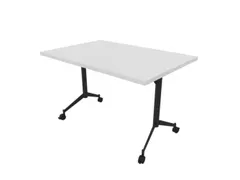 klaptafel,HxBxD 750x1200x800mm,hoekig,T-voet donkergrijs,ovale buis