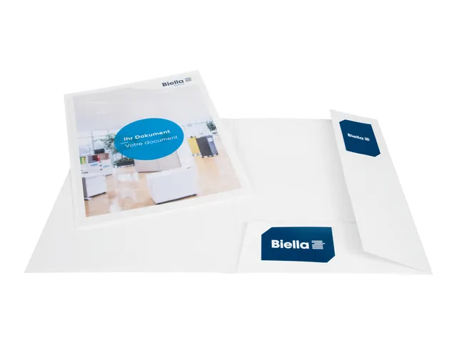 Offertemap Pearl 2 A4 met insteektas 3 kleppen wit