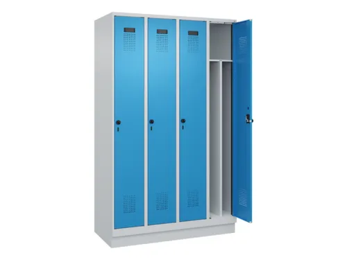 locker voor scheiding van kleding,HxBxD 1950x1200x500mm,4vak
