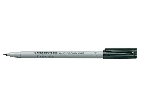 Viltstift Staedtler OHP Lumocolor 311 non permanent S 0.4mm Zwart