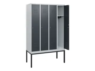 locker,HxBxD 1950x1200x500mm,4vak,vak B 300mm,cil.-slot,voetonderstel - 2