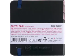 schetsboek Het Melkmeisje 12 x 12 cm - 7