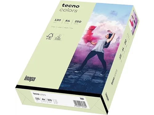 Inapa Tecno colors Gekleurd papier A4 Licht Groen 120 gram 250vel