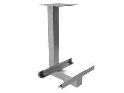 pc-houder,v. Zit-sta-bureau,zilverkleurig