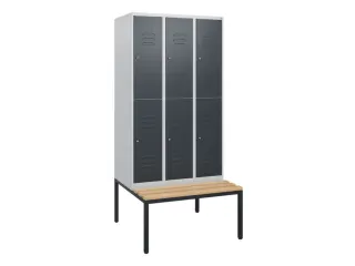 Dubbeldekse dekenkist,HxBxD 1950x900x815mm,3x2vak.,vak B 300mm - 1