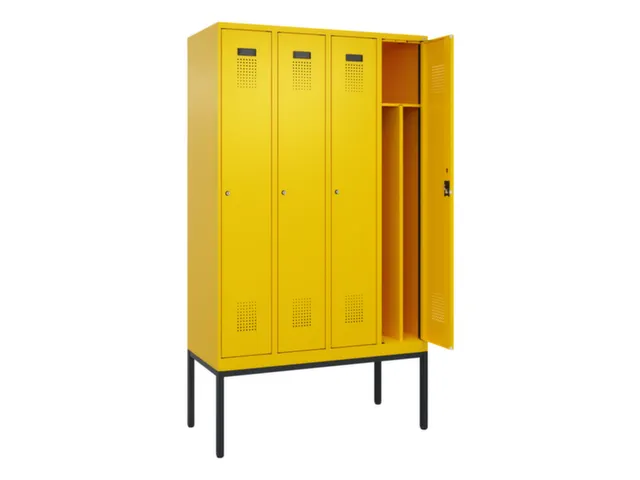 locker voor scheiding van kleding,HxBxD 2120x1200x500mm,4vak