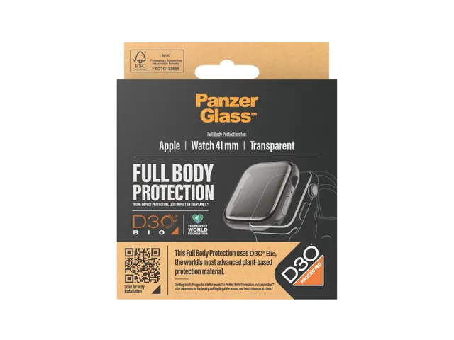 PanzerGlass Full Body Transparent w. D3O Apple Watch Series 9 | 4