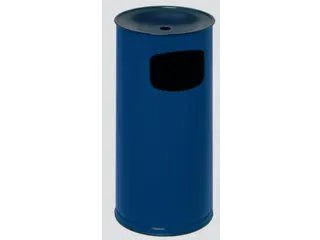Combi-Asbak 44 Liter HxØ 710x355mm Ral5010 Blauw - 1