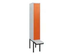 locker met bank,HxBxD 1950x300x815mm,1vak,vak B 300mm,cil.-slot