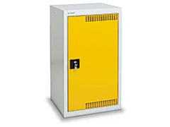 Milieukast Plaatstaal Grijs Geel Ventilatie 900x500x500mm