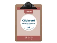 Europel Klembord A4 MDF Staand Hout