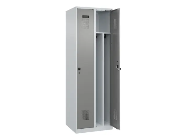 locker voor scheiding van kleding,HxBxD 1850x600x500mm,2vak