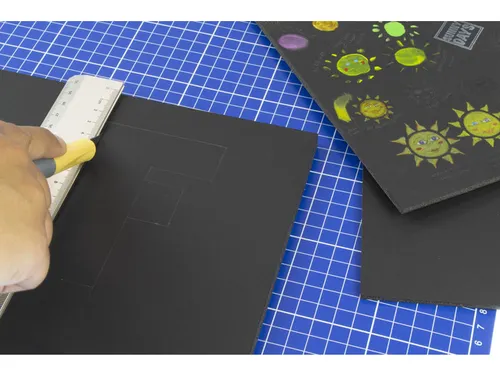 Foamboard Kangaro zwart 50x70cm, 3 mm dik, 15 stuks 2 zijdig mat papie