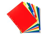Tabbladen PP A4+ bedrukt 1-12 ass