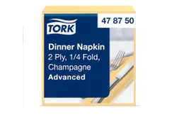 Tork 478750 Dinnerservet Advanced Champagne 39x39cm