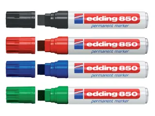 Viltstift Edding 850 Blokpunt 5-16mm Zwart - 2