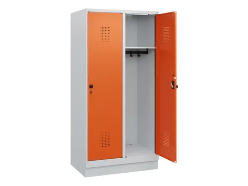 schoollocker,HxBxD 1630x800x500mm,2vak,vak B 400mm,draaigrendel,sokkel