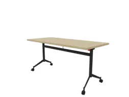 klaptafel,HxBxD 750x1600x700mm,hoekig,T-voet donkergrijs,ovale buis