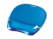 Muismat met polssteun Fellowes Crystals gel transparant blauw