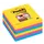Memoblok Post-it 675-SSRO Super Sticky 101x101mm lijn Rio Assorti