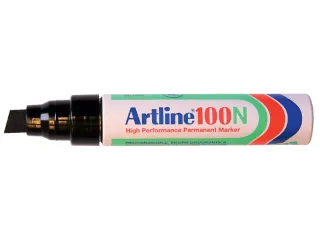 Viltstift Artline 100 schuin 7.5-12mm zwart - 2