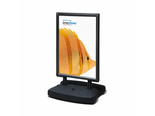 Stoepbord 70x100cm Swing Zwart Plastic Voet Weerbestendig - 1
