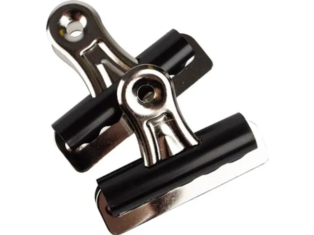 Papierklem Strong Grip Clip Zwart 51mm Doos 10 Stuks