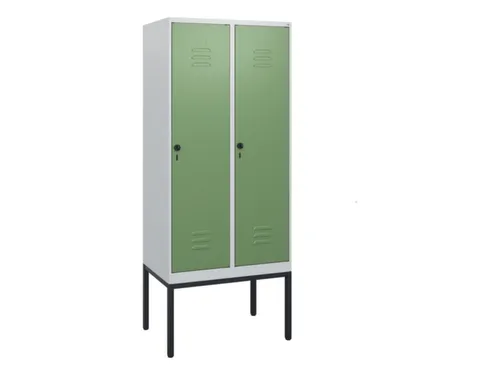 locker,HxBxD 1950x800x500mm,2vak,vak B 400mm,draaigrendel