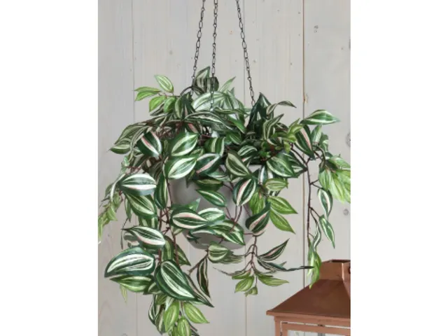 Kunstplant Mica Tradescantia hangend groen 45x25cm