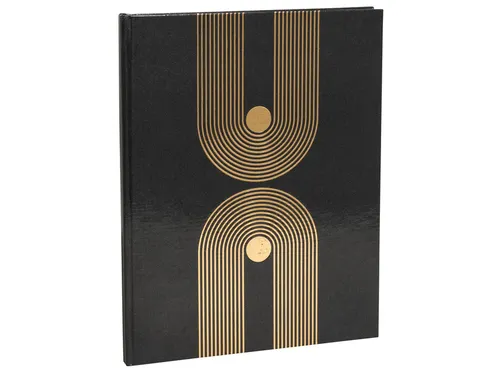 Gastenboek Exacompta Graphik 270x220mm blanco zwart