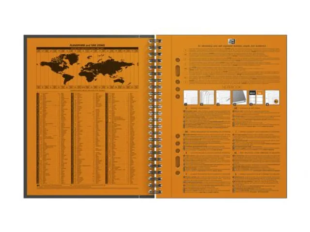 Spiraalblok Oxford International Notebook A5+ ruit 5mm