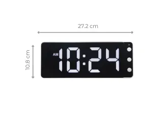 Tafel/wandklok NeXtime Digital Clock White 27,2x10,8cm - 8